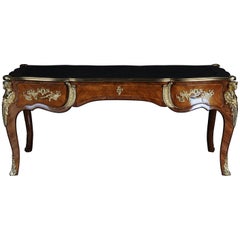 Antique Impressive French Bureau Plat Writing Desk