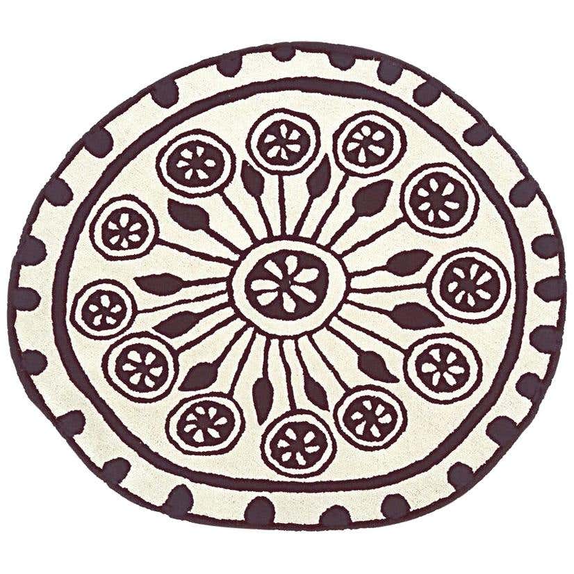 Rangoli Extra Large Round Hand-Tufted Wool Rug by Nanimarquina For Sale ...