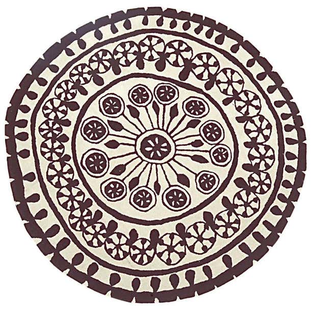 Rangoli Medium Round Hand-Tufted Wool Rug by Nani Marquina For Sale at ...