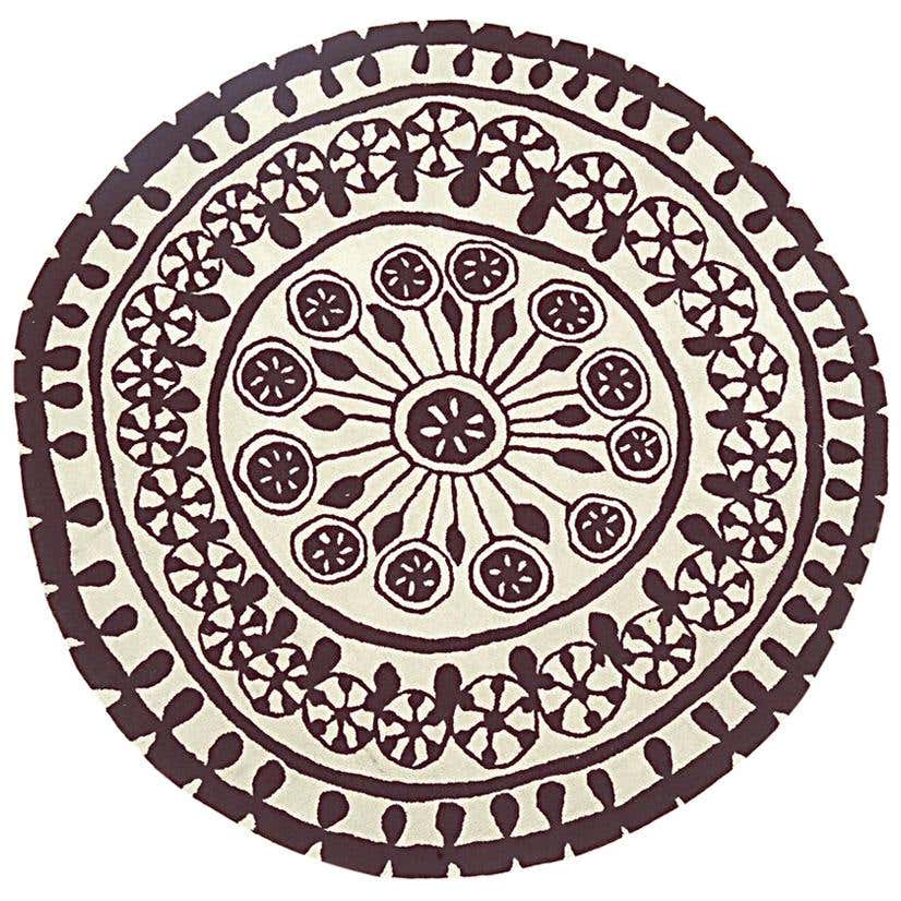 Rangoli Extra Large Round Hand-Tufted Wool Rug by Nanimarquina For Sale ...