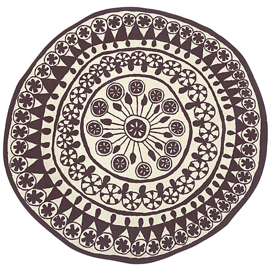 Rangoli Extra Large Round Hand-Tufted Wool Rug by Nanimarquina For Sale