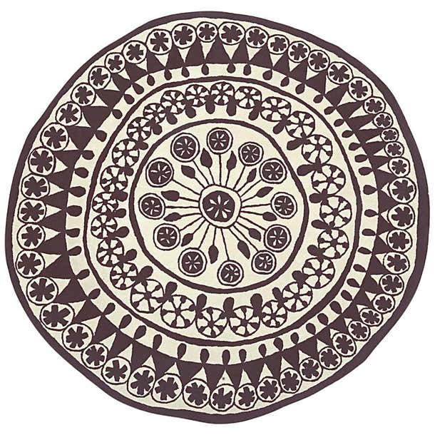 Rangoli Extra Large Round Hand-Tufted Wool Rug by Nanimarquina For Sale ...