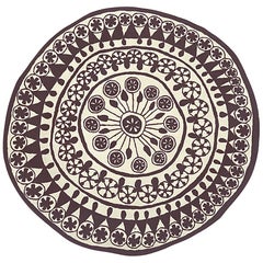 Rangoli Extra Large Round Hand-Tufted Wool Rug by Nanimarquina