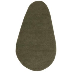 Stone 2 Olive Hand-Tufted Wool Rug by Diego Fortunato in Stock