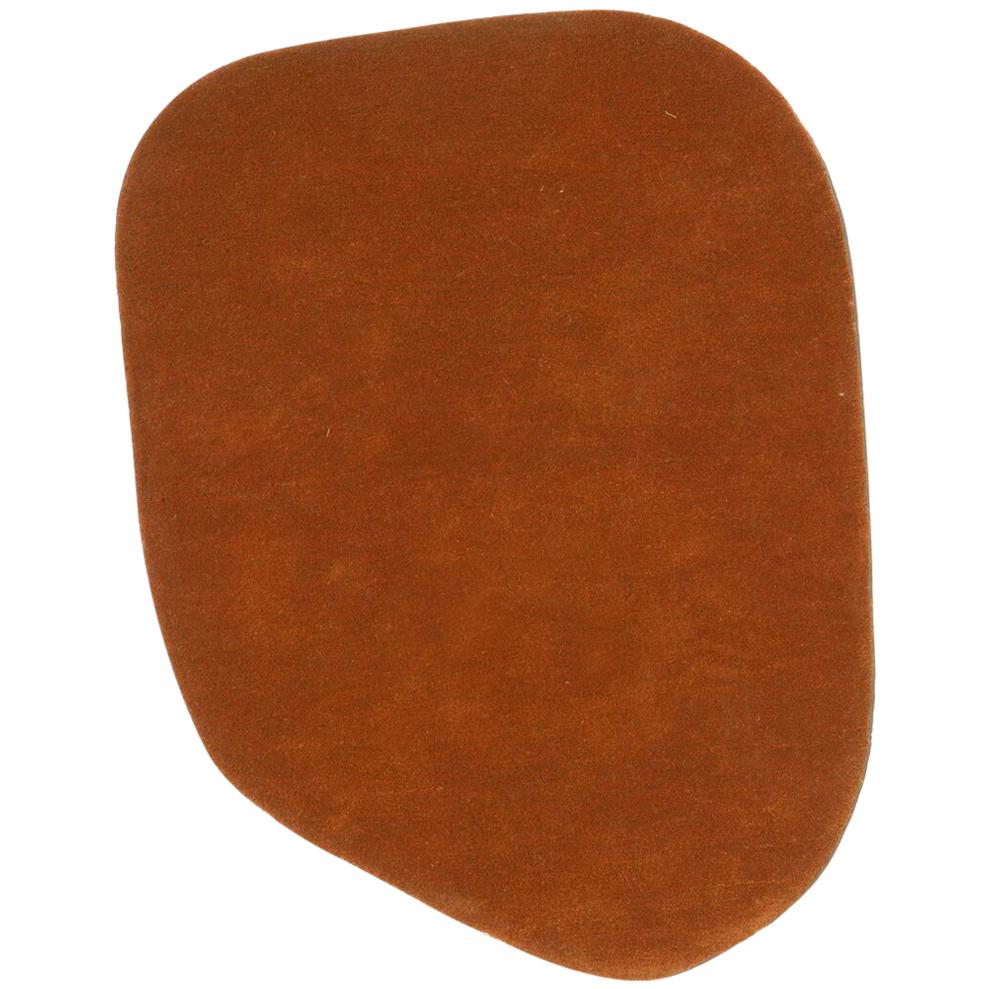 Stone 5 Red Hand-Tufted Wool Rug by Diego Fortunato