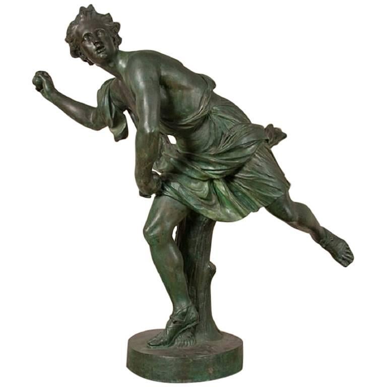 Gran estatua de bronce de Hipómenes