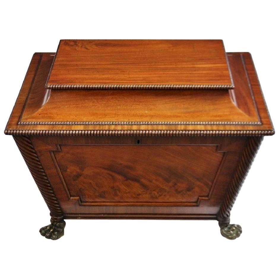 Fine Quality Regency Period Mahogany Wine-Cooler For Sale