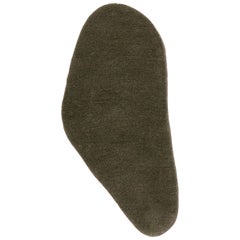 Little Stone 11 Olive Hand-Tufted Wool Rug by Diego Fortunato in Stock
