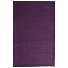 Tatami Purple Wool and Jute Rug by Nani Marquina & Ariadna Miquel, Medium