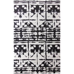 Eskayel, Banda, B&W Flat-Weave Rug