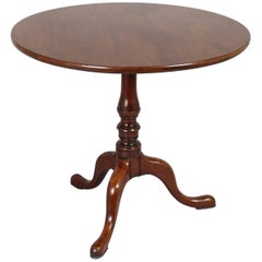 George III Period Mahogany Tripod Table