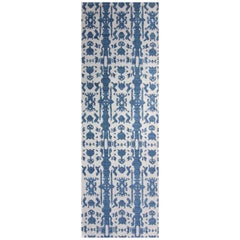 Eskayel, Biami, Indigo Flat-Weave Rug