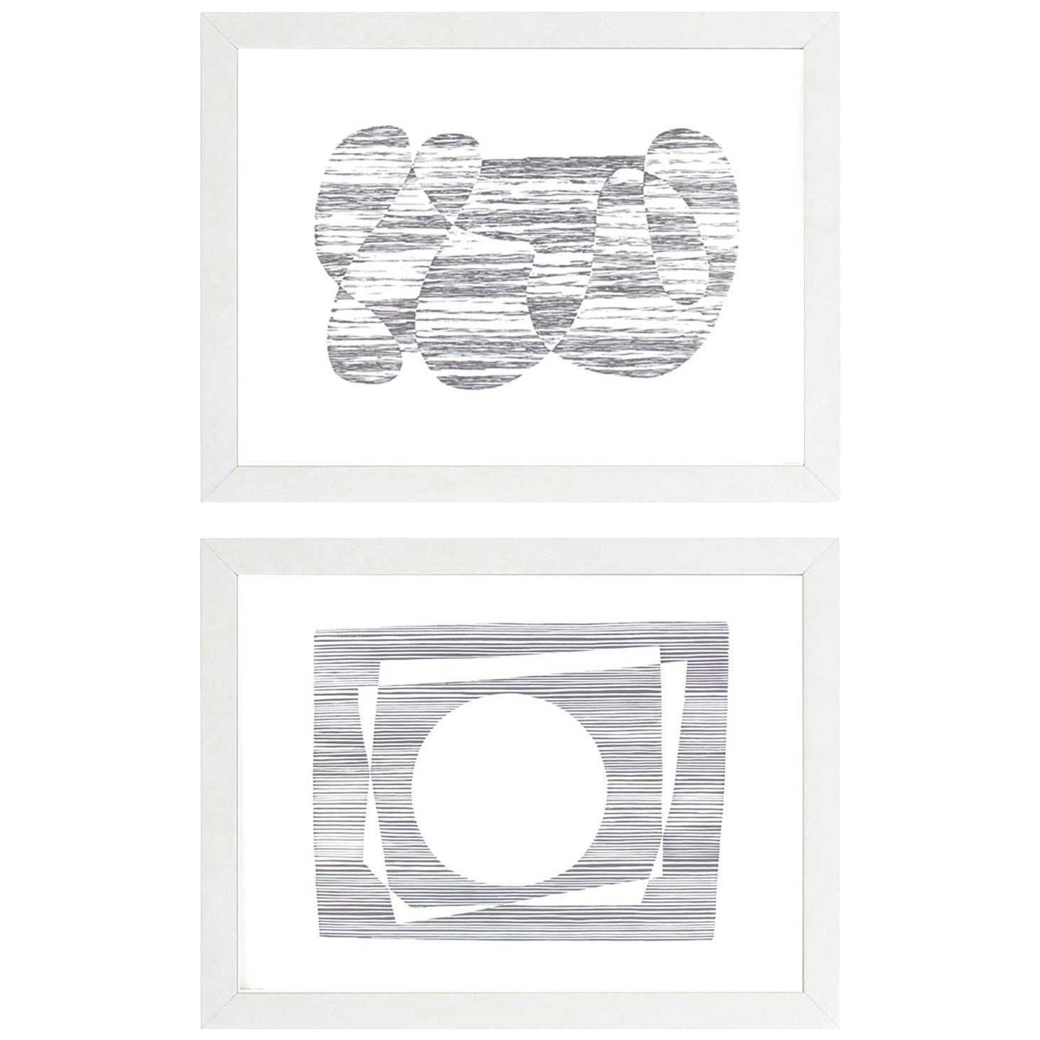 Lithographies abstraites de Josef Albers de la formulation et de l'articulation