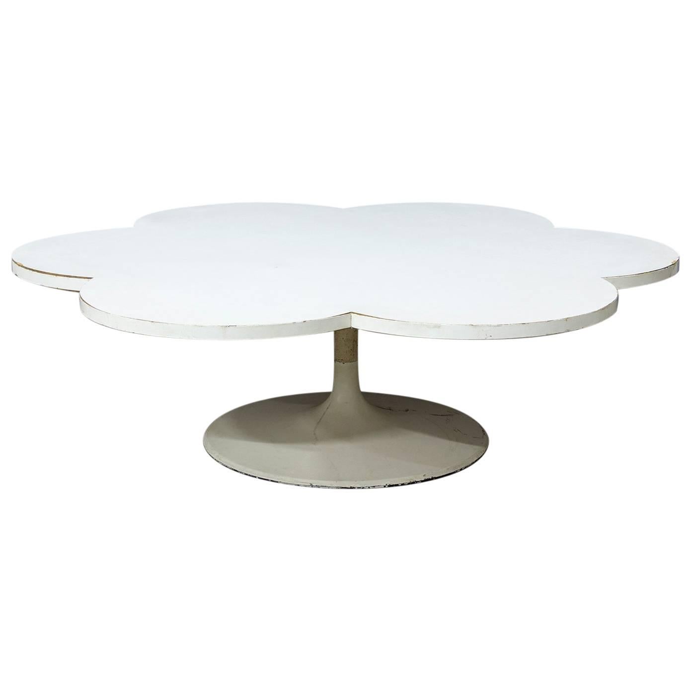 1960, Kho Liang Ie for Artifort, White Laminate Pop Art "Le Cloud" Coffee Table
