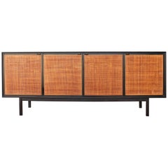 Midcentury Caned Front Credenza by Founders Furniture Company