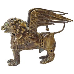 Pal Kepenyes. Griffin. Brutalist Bronze Sculpture