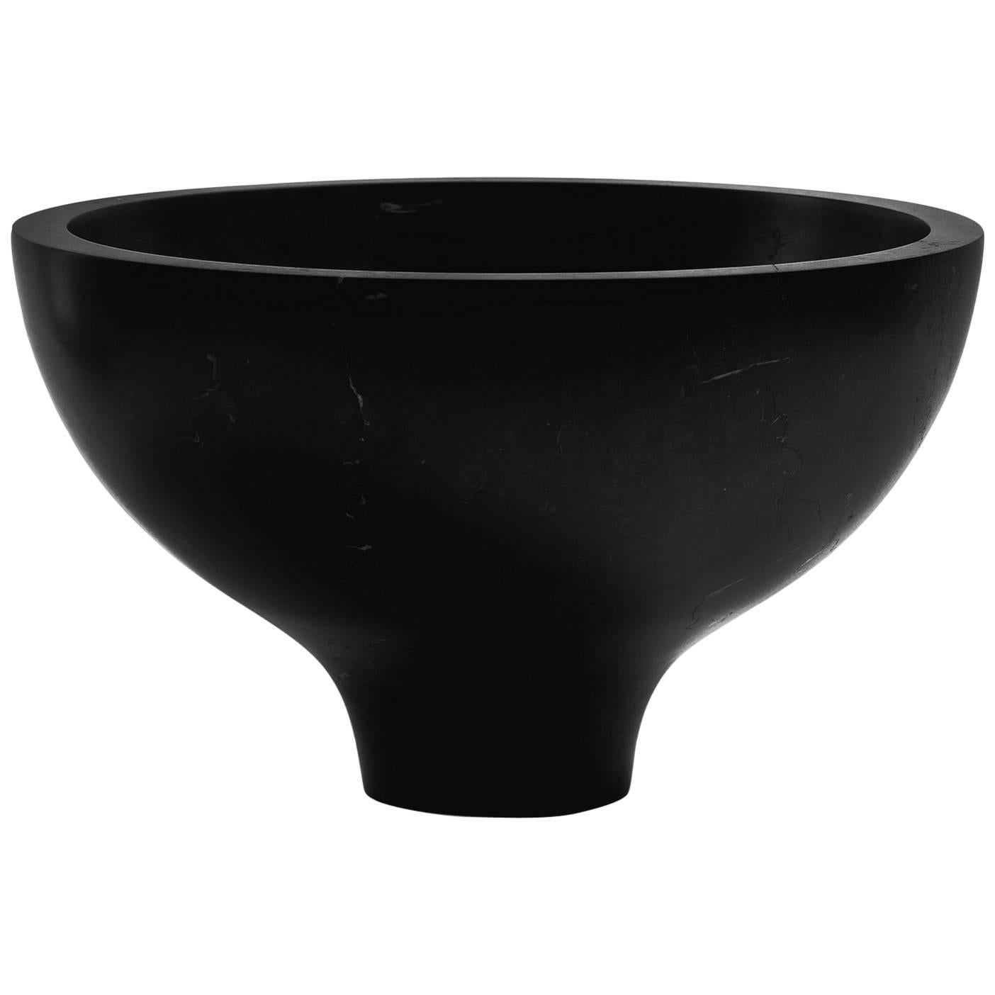 S.R.O. Rito Black Marble Vessel #3 ( Large ) by EWE Studio For Sale