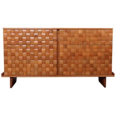 Paul Lazslo Basketweave Dresser for Brown Saltman