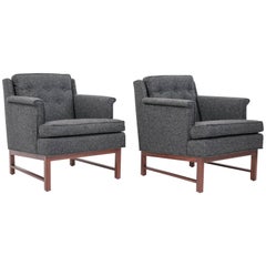 Pair of Petite Lounge Chairs by Edward Wormley for Dunbar