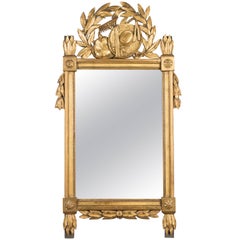Vintage French Louis XVI Style Gilded Mirror