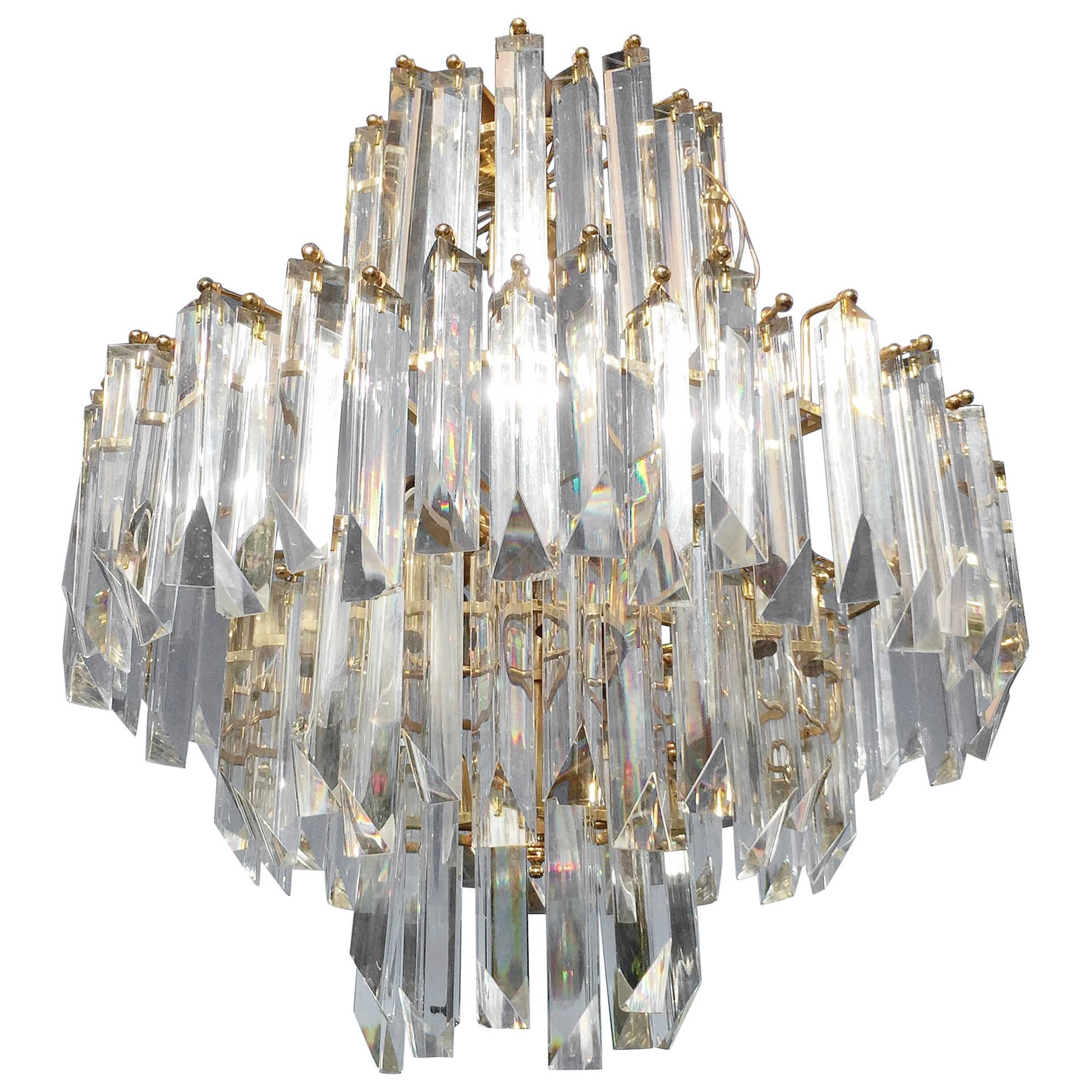 Paolo Venini Crystal Chandelier, 1960