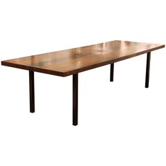 Mid-Century Modern Baughman for Directional Walnut Rosewood Dining Table, 1960s