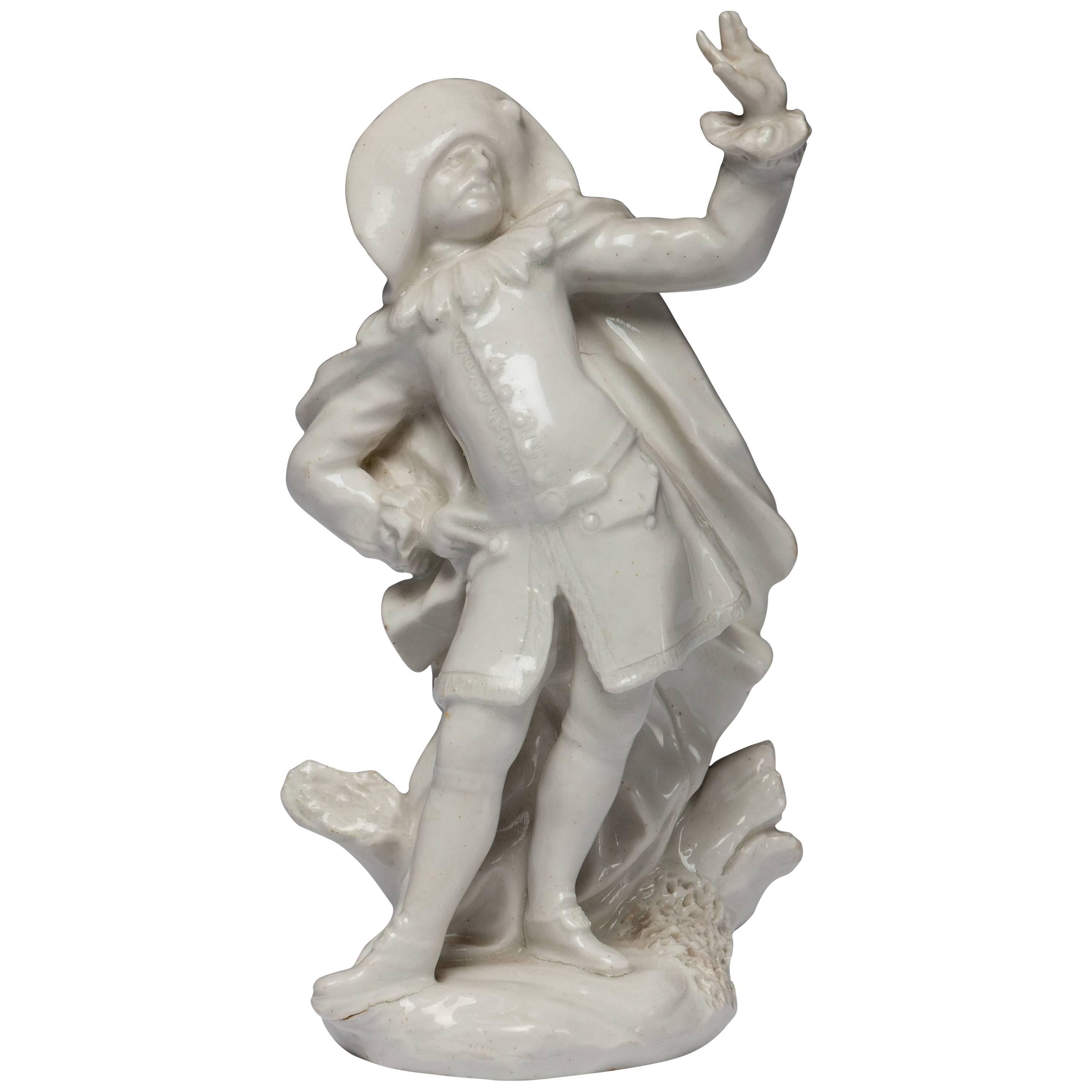 Doctor, de la Commedia Dell'arte, porcelaine à nœud papillon, vers 1752