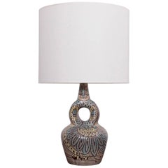 Large Owl Accolay Ceramic Table Lamp with Fabric Shade