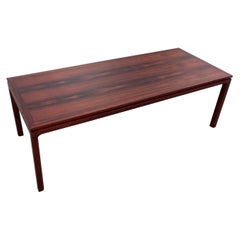 Vintage Large Wood Coffee Table Attributed to Aksel Kjersgaard or Kai Kristiansen