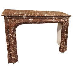 French Rouge Royale Marble Mantel