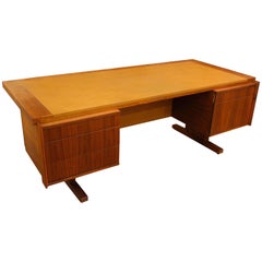 1960s Martin Borenstein Walnut Executive Desk