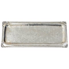 Sterling Silver Etched Candy Dish or Platter