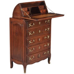 Louis XV Style Walnut Chest and Secretaire, 1920s