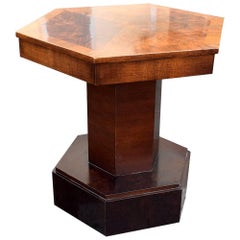 English Art Deco, 1930s Walnut Coffee Table