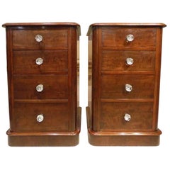 Pair of Fine Quality Victorian Period Mahogany Bedside Chests