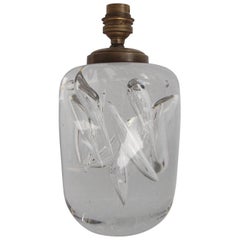 Vintage Glass Lamp by Schneider, France, 1960s
