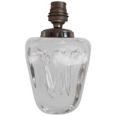 1960s Glass Lamp by Schneider