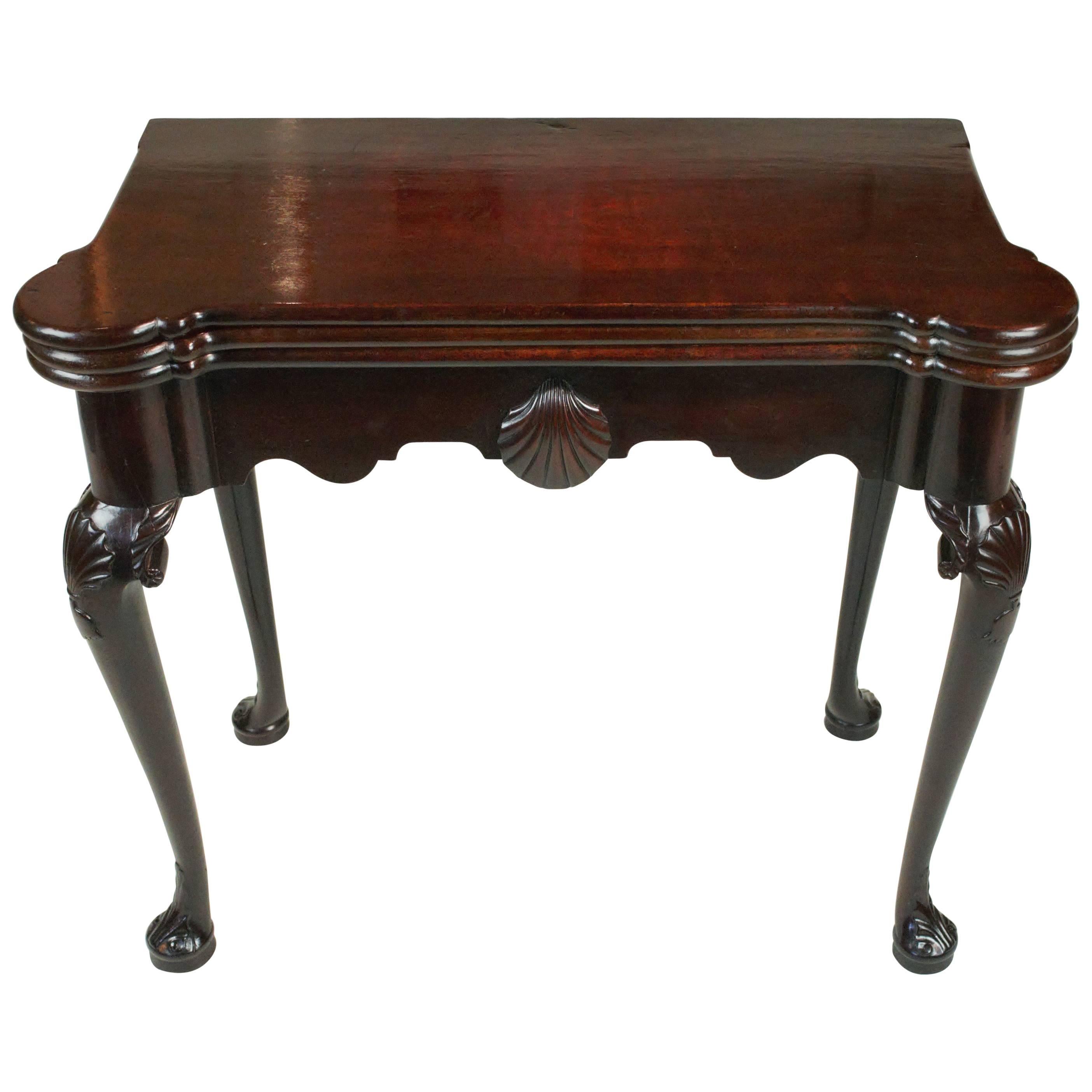 18th Century Irish Triple Top Card Table For Sale