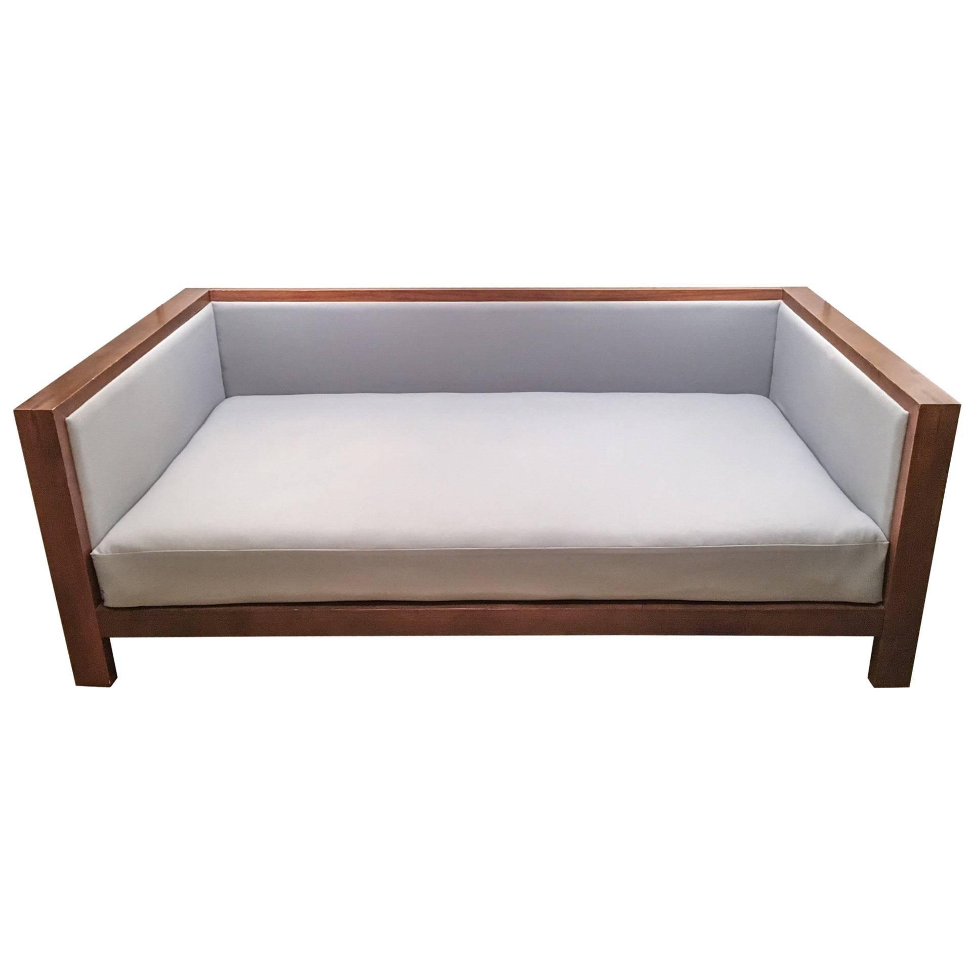 Mid-Century Modern Style Daybed with Hodsoll McKenzie Billiard Cloth Upholstery