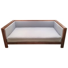 Used Mid-Century Modern Style Daybed with Hodsoll McKenzie Billiard Cloth Upholstery