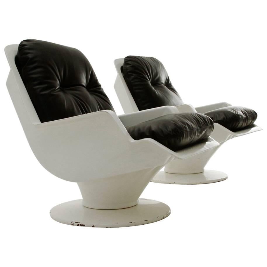 Two Nike Armchairs by Richard Neagle for Sormani