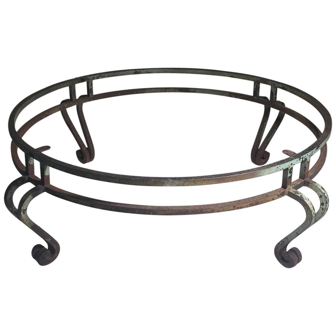 Large Round Maison Ramsay Wrought Iron Coffee Table