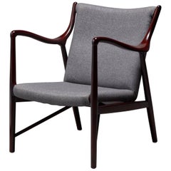 Rosewood Finished Danish Modern Chair in Style of Finn Juhl / Niels Vodder NV45