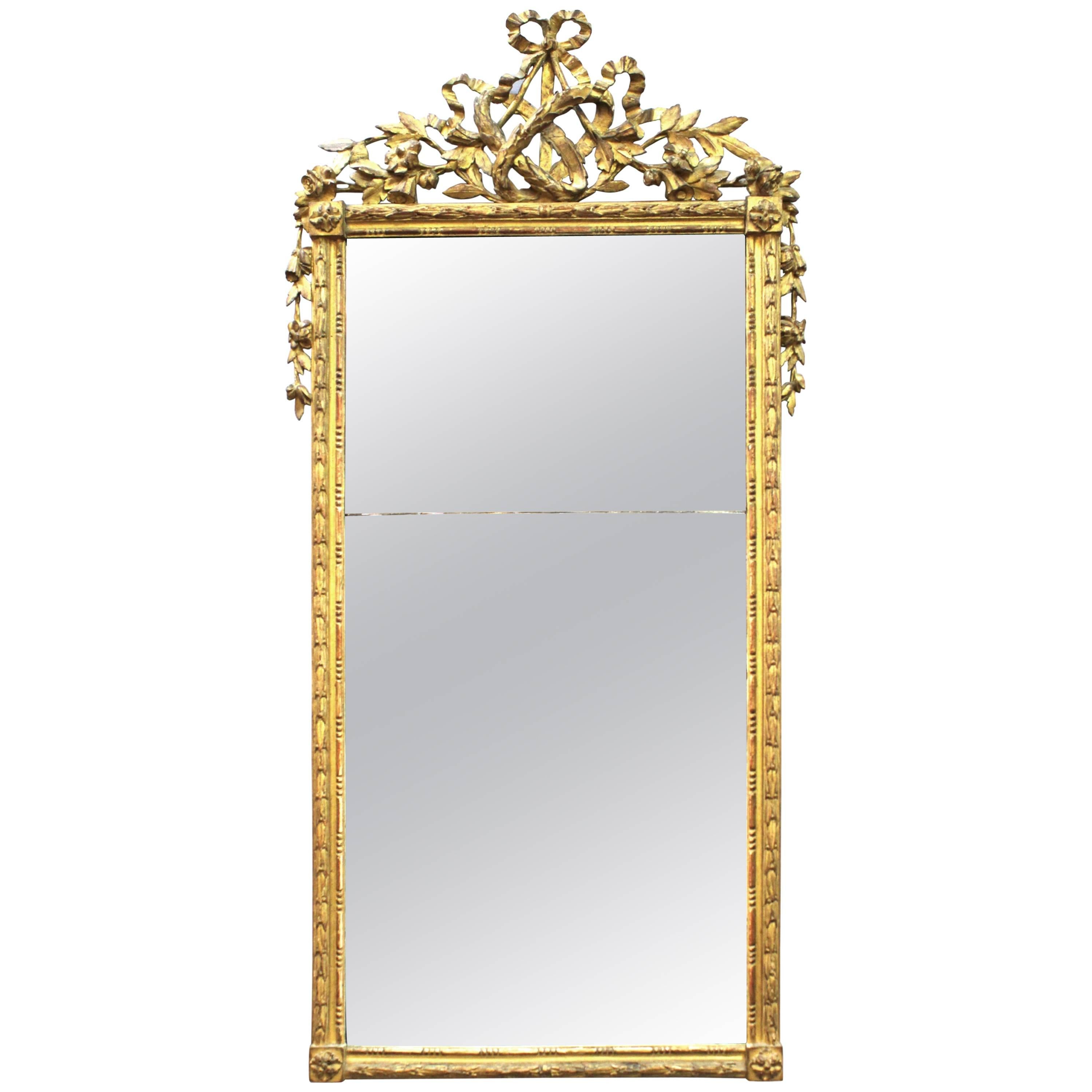 Louis XVI Style Split Panel Mirror