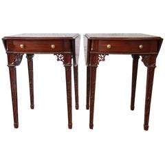 Pair of Mahogany End Tables by Maitland-Smith