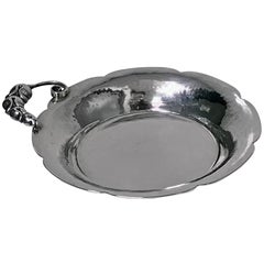 Midcentury Sterling Silver Dish Bowl, Carl Poul Petersen, Montreal, circa 1950