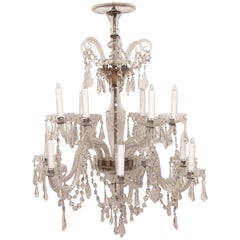 Vintage Spanish Cut Glass Chandelier