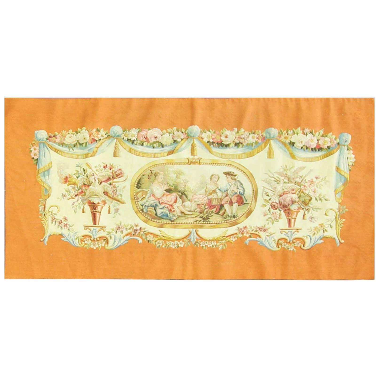 Antique Aubusson Tapestry, Extreme Fine For Sale