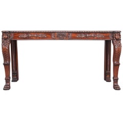 19th Century Mahogany Irish Serving Table