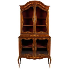 Antique English Inlay Cabinet